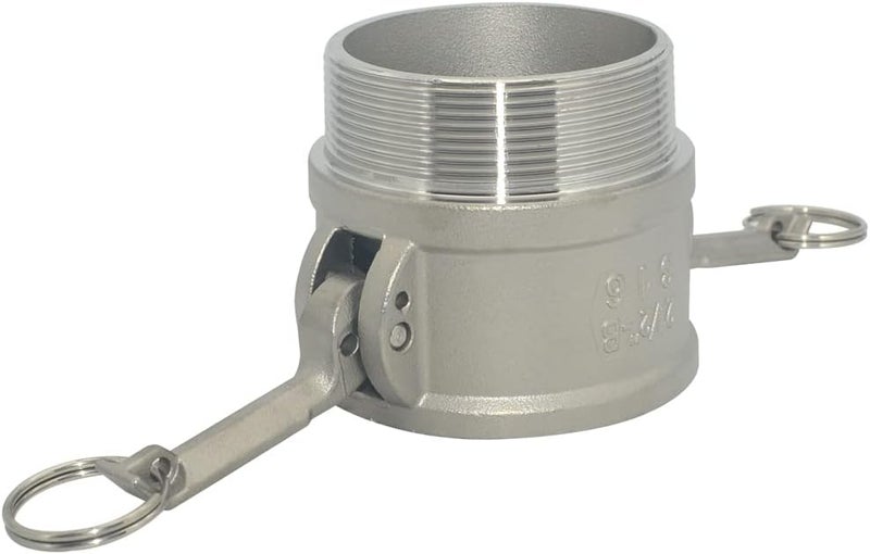 Varmhus Male Pipe Threads Type B Trash Pump Adapter Female Camlock,Type B Hose Fitting,Stainless Steel 316 (2pcs 2-1/2") - Image 3